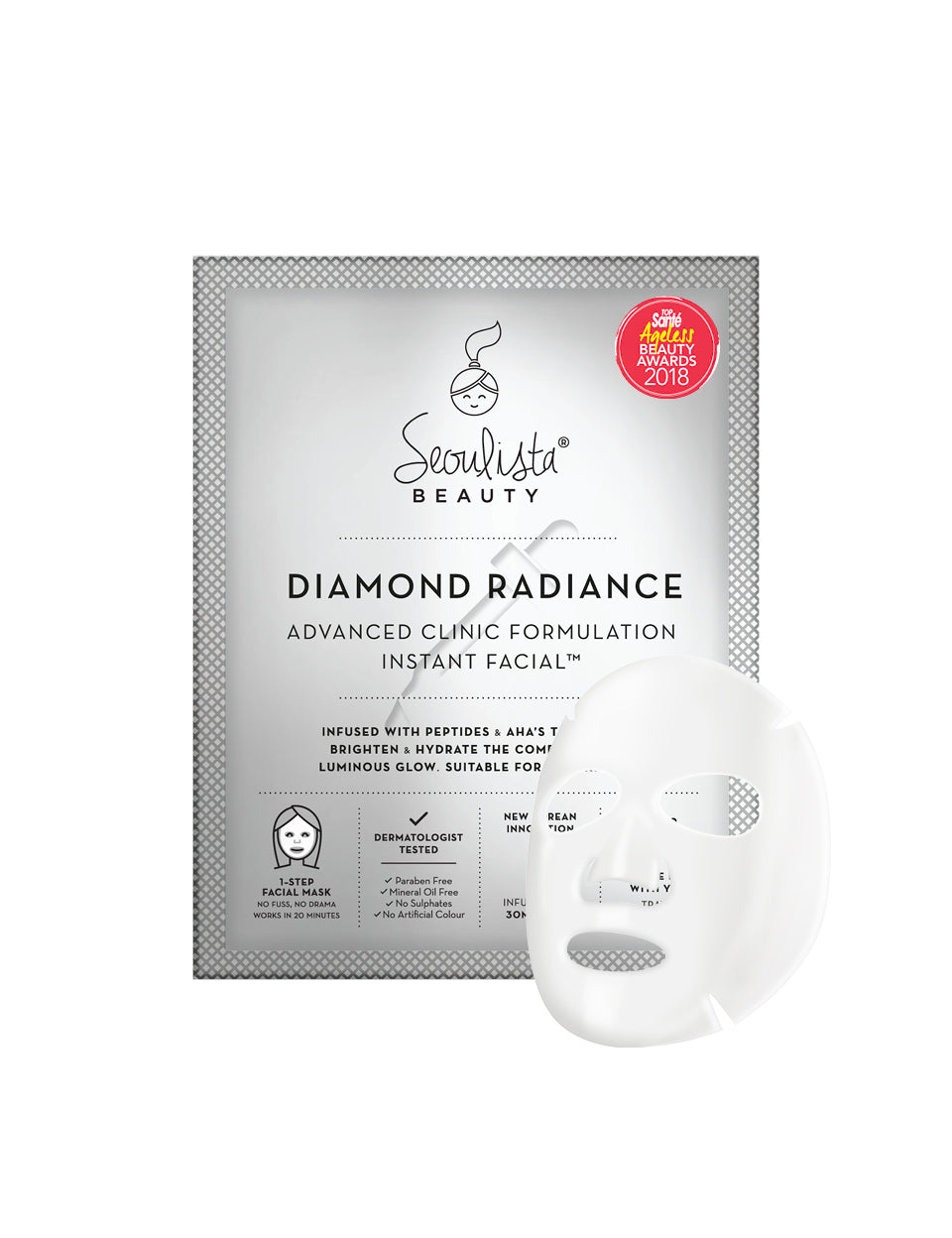 a package of diamond radiance on a white background